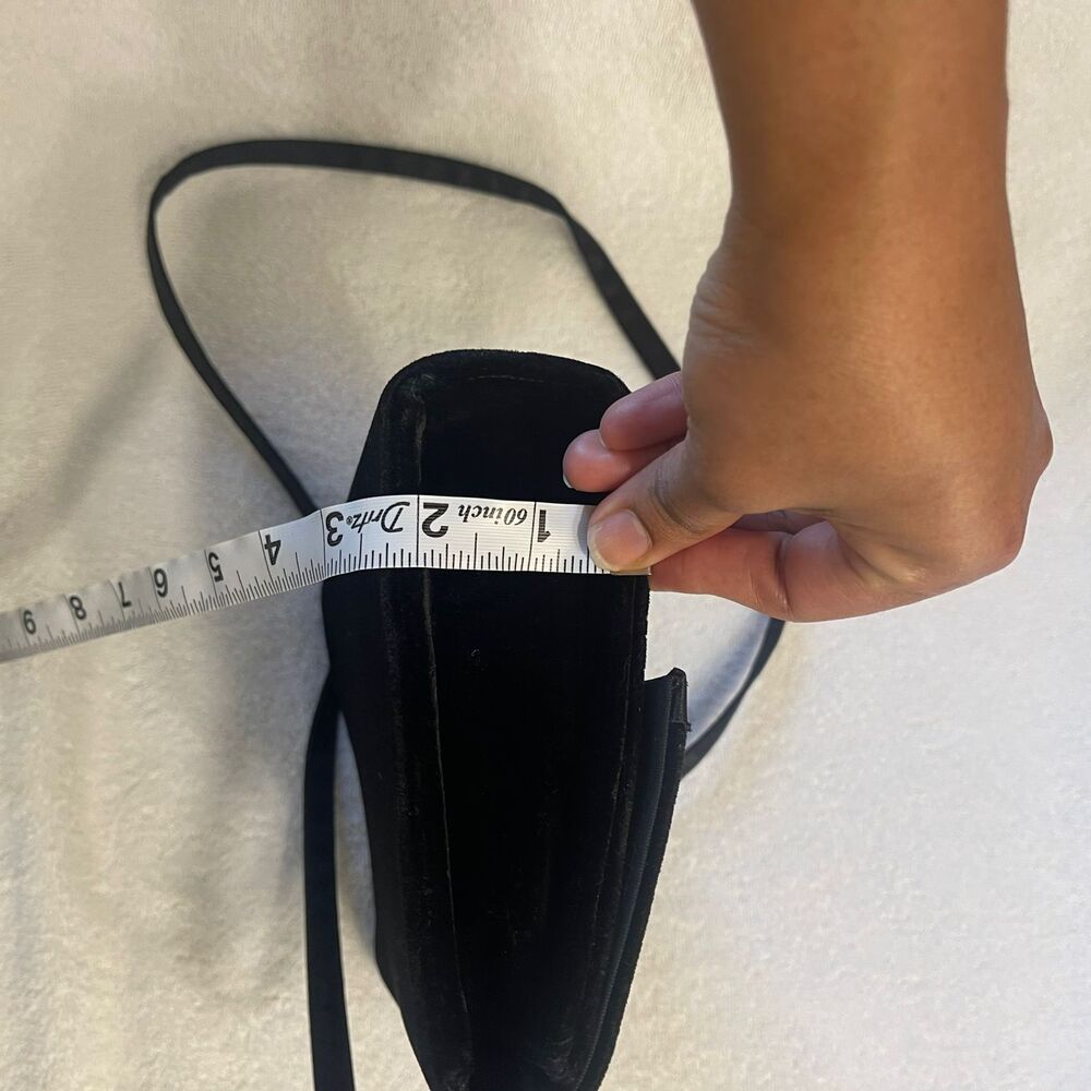 Vintage Kenneth Cole New York Women's Valvet Black Evening Purse Bow Bag - Picture 4 of 11